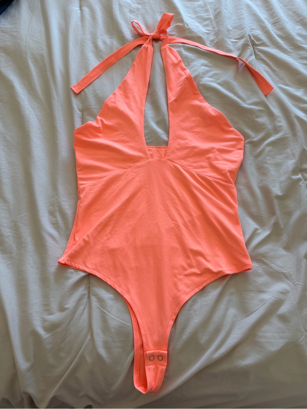 ReoRia Coral Halter Bodysuit
